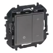   Legrand Niloé Step nyomógombos fényerőszabályzó 125W, 2 vezetékes,   grafitszürke, Legrand  863453 / 863453B