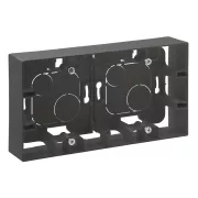   Legrand Niloé Step kettős kiemelődoboz, grafitszürke, Legrand  863498 / 863498B