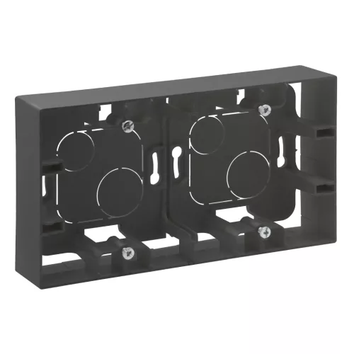 Legrand Niloé Step kettős kiemelődoboz, grafitszürke, Legrand  863498 / 863498B