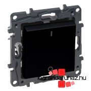   Legrand Niloé Step kétpólusú kapcsoló, 16AX, fekete, Legrand  863502