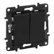   Legrand Niloé Step csillárkapcsoló, 10AX, fekete, IP44, Legrand  863505IP44