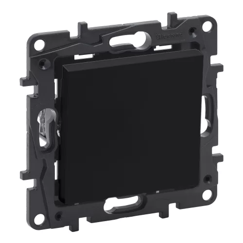 Legrand Niloé Step váltókapcsoló, 10AX, fekete, IP44, Legrand  863506IP44