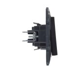 Legrand Niloé Step váltókapcsoló, 10AX, fekete, Legrand  863506