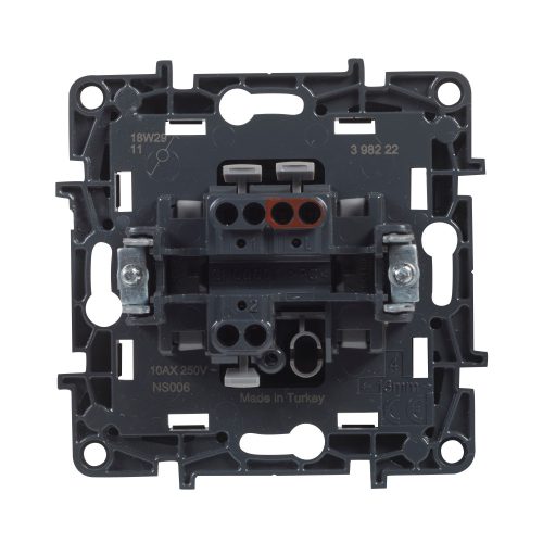 Legrand Niloé Step váltókapcsoló, 10AX, fekete, Legrand  863506