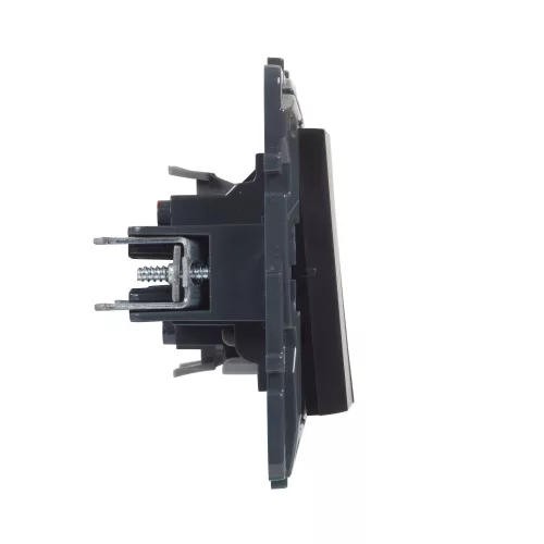Legrand Niloé Step kettős váltókapcsoló, 10AX, fekete, Legrand  863508