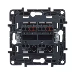 Legrand Niloé Step kettős váltókapcsoló, 10AX, fekete, Legrand  863508