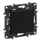   Legrand Niloé Step egypólusú nyomó, 6A, fekete, Legrand  863509