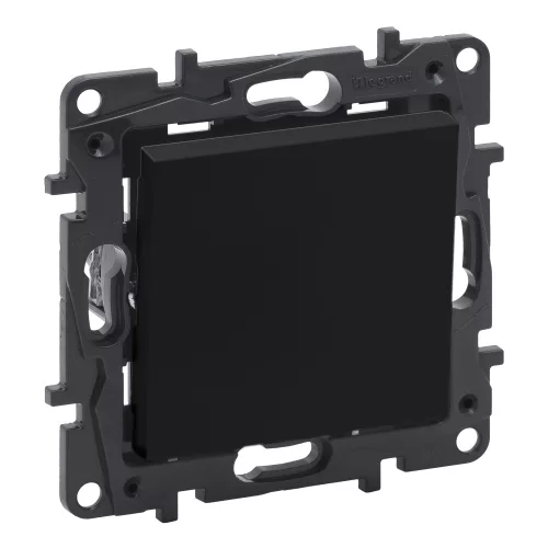 Legrand Niloé Step egypólusú nyomó, 6A, fekete, IP44, Legrand  863509IP44
