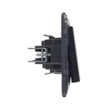 Legrand Niloé Step egypólusú nyomó, 6A, fekete, Legrand  863509