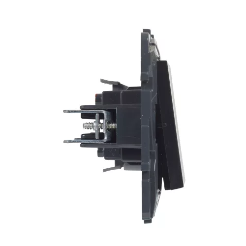 Legrand Niloé Step egypólusú nyomó, 6A, fekete, Legrand  863509