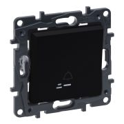   Legrand Niloé Step egypólusú nyomó jelzőfénnyel, csengőjellel, fekete, Legrand  863510