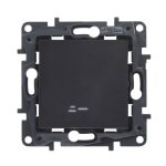 Legrand Niloé Step váltókapcsoló jelzőfénnyel, 10AX, fekete, Legrand  863516