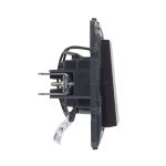 Legrand Niloé Step váltókapcsoló jelzőfénnyel, 10AX, fekete, Legrand  863516