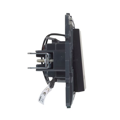 Legrand Niloé Step váltókapcsoló jelzőfénnyel, 10AX, fekete, Legrand  863516