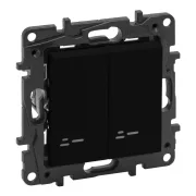   Legrand Niloé Step kettős váltókapcsoló jelzőfénnyel, fekete, IP44, Legrand  863518IP44