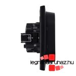 Legrand Niloé Step 2x2P+F csatlakozóaljzat (rugós), biztonsági zsaluval, fekete, Legrand  863522