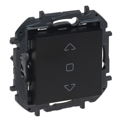 Legrand Niloé Step redőny nyomó (2 állású), 6A, fekete, Legrand  863543B