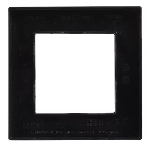 Legrand Niloé Step egyes keret, fekete, Legrand  863591