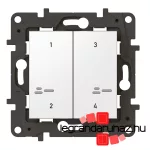 Legrand Niloé Step Netatmo intelligens szcenárió kapcsoló - 4 funkciós, egyedileg programozható, fehér, Legrand 863604