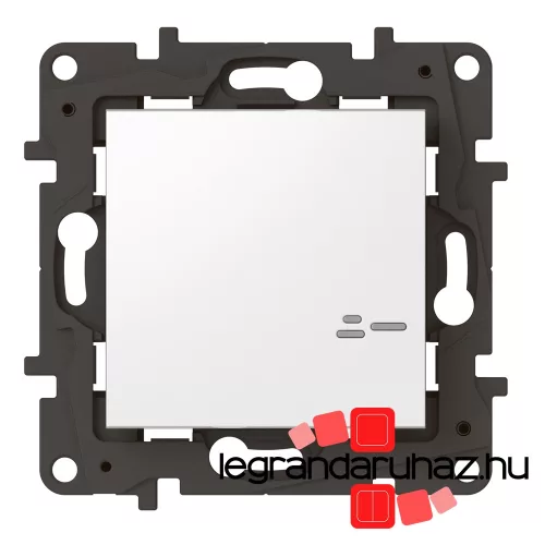 Legrand Niloé Step Netatmo vezeték nélküli kapcsoló - egypólusú, fehér, Legrand 863606