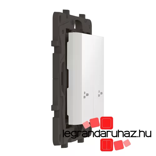 Legrand Niloé Step Netatmo vezeték nélküli kapcsoló - kettős egypólusú, fehér, Legrand 863608