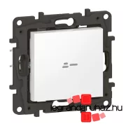   Legrand Niloé Step Netatmo intelligens egypólusú kapcsoló / fényerőszabályzó, fehér, Legrand 863652