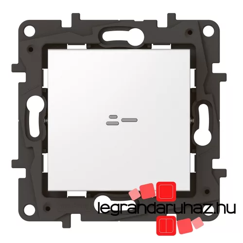 Legrand Niloé Step Netatmo intelligens egypólusú kapcsoló / fényerőszabályzó, fehér, Legrand 863652