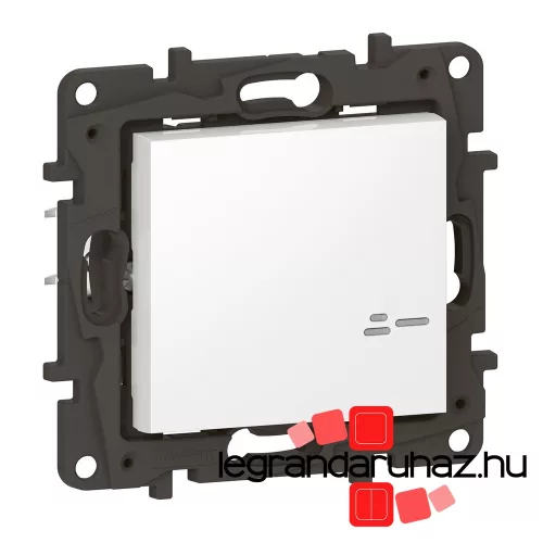 Legrand Niloé Step with Netatmo okos kapcsoló/dimmer (végrehajtó), nulla vezető nélkül (retrofit), keret nélkül, fehér , Legrand 863653