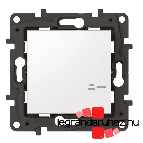 Legrand Niloé Step with Netatmo okos kapcsoló/dimmer (végrehajtó), nulla vezető nélkül (retrofit), keret nélkül, fehér , Legrand 863653