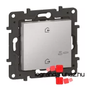   Legrand Niloé Step Netatmo vezeték nélküli főkapcsoló - Érkezés/Távozás funkcióval, alumínium, Legrand 863702