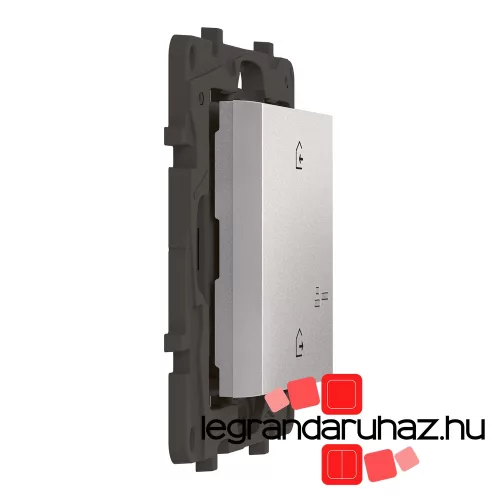 Legrand Niloé Step Netatmo vezeték nélküli főkapcsoló - Érkezés/Távozás funkcióval, alumínium, Legrand 863702