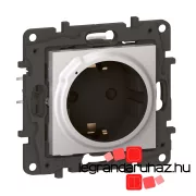  Legrand Niloé Step Netatmo intelligens csatlakozóaljzat 16A, alumínium, Legrand 863720