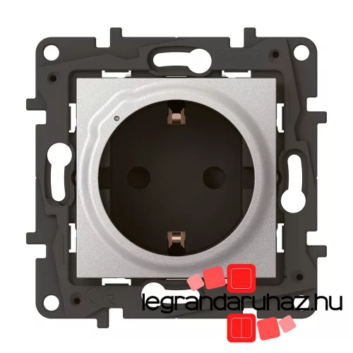 Legrand Niloé Step Netatmo intelligens csatlakozóaljzat 16A, alumínium, Legrand 863720