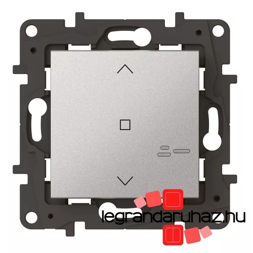 Legrand Niloé Step Netatmo intelligens redőnykapcsoló, alumínium, Legrand 863743