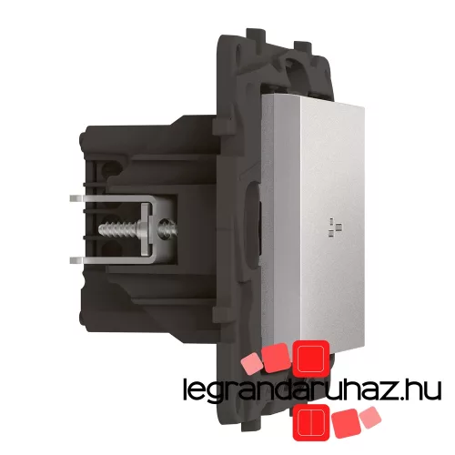 Legrand Niloé Step Netatmo intelligens egypólusú kapcsoló / fényerőszabályzó, alumínium, Legrand 863752