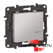   Legrand Niloé Step with Netatmo okos kapcsoló/dimmer (végrehajtó), nulla vezető nélkül (retrofit), keret nélkül, alumínium, Legrand 863753