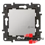 Legrand Niloé Step with Netatmo okos kapcsoló/dimmer (végrehajtó), nulla vezető nélkül (retrofit), keret nélkül, alumínium, Legrand 863753