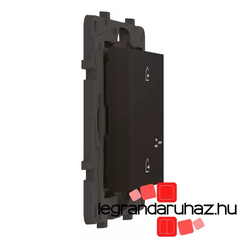 Legrand Niloé Step Netatmo vezeték nélküli főkapcsoló - Érkezés/Távozás funkcióval, fekete, Legrand 863802