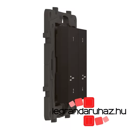 Legrand Niloé Step Netatmo intelligens szcenárió kapcsoló - 4 funkciós, egyedileg programozható, fekete, Legrand 863804