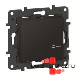 Legrand Niloé Step Netatmo vezeték nélküli kapcsoló - egypólusú, fekete, Legrand 863806