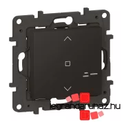   Legrand Niloé Step Netatmo intelligens redőnykapcsoló, fekete, Legrand 863843