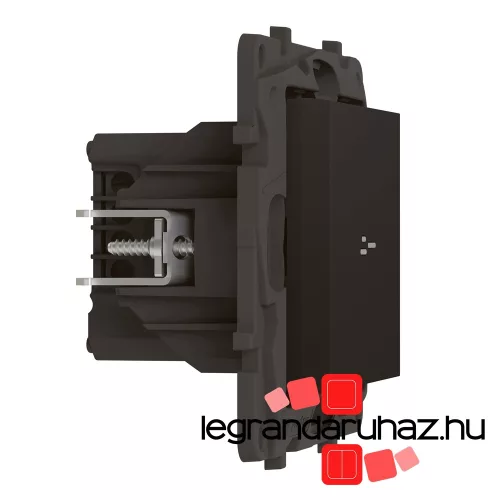 Legrand Niloé Step Netatmo intelligens egypólusú kapcsoló / fényerőszabályzó, fekete, Legrand 863852