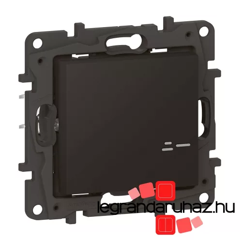 Legrand Niloé Step with Netatmo okos kapcsoló/dimmer (végrehajtó), nulla vezető nélkül (retrofit), keret nélkül, fekete, Legrand 863853