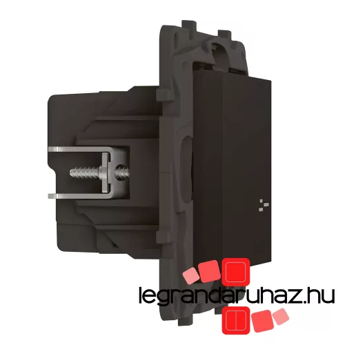 Legrand Niloé Step with Netatmo okos kapcsoló/dimmer (végrehajtó), nulla vezető nélkül (retrofit), keret nélkül, fekete, Legrand 863853