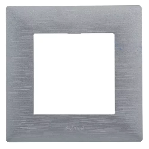 Legrand Niloé Step egyes keret, csiszolt alumínium, Legrand  863891
