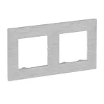 Legrand Niloé Step kettes keret, csiszolt alumínium, Legrand  863892