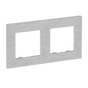   Legrand Niloé Step kettes keret, csiszolt alumínium, Legrand  863892