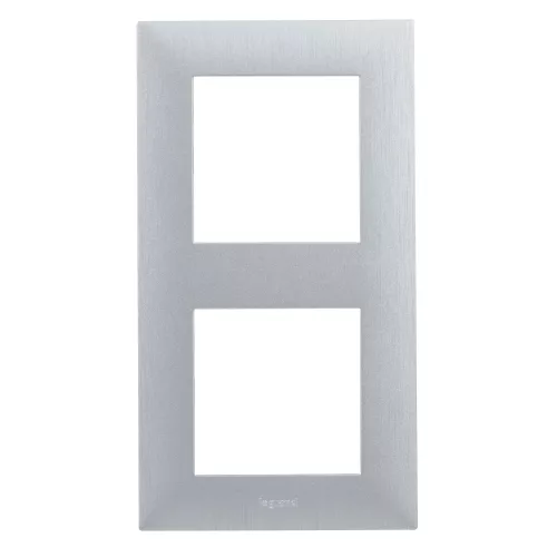 Legrand Niloé Step kettes keret, csiszolt alumínium, Legrand  863892