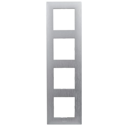 Legrand Niloé Step négyes keret, csiszolt alumínium, Legrand  863894