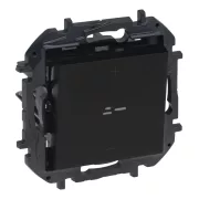   Legrand Niloé Step nyomógombos fényerőszabályzó 150W, 3 vezetékes, fekete, Legrand 863983B